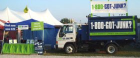 1-800-GOT-JUNK? trash removal crew at the Waukesha County Fair