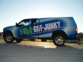 Milwaukee's 1-800-GOT-JUNK? wrapped truck